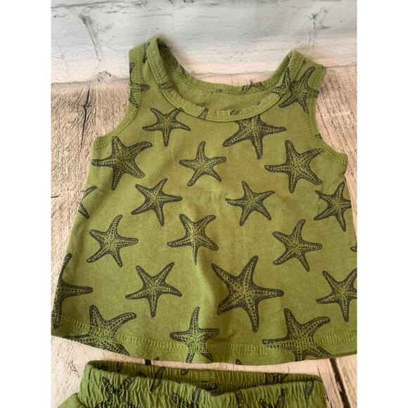 GRAYSON MINI Boy’s Two Piece Starfish Tank and Short Set / Size: 0-3 Months - Picture 2 of 7